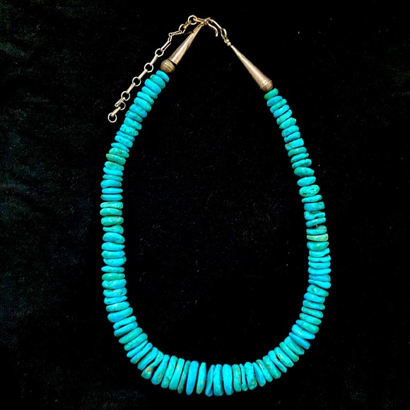 Navajo Native American sky blue Turquoise Necklace! - Picture 3 of 5